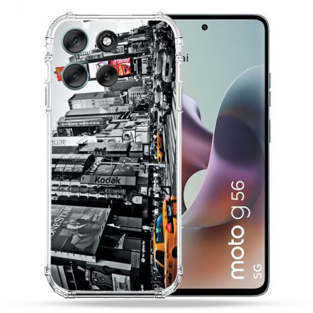 Coque Renforcée Pour Motorola G56 5G Voyage Amerique USA New York Taxi