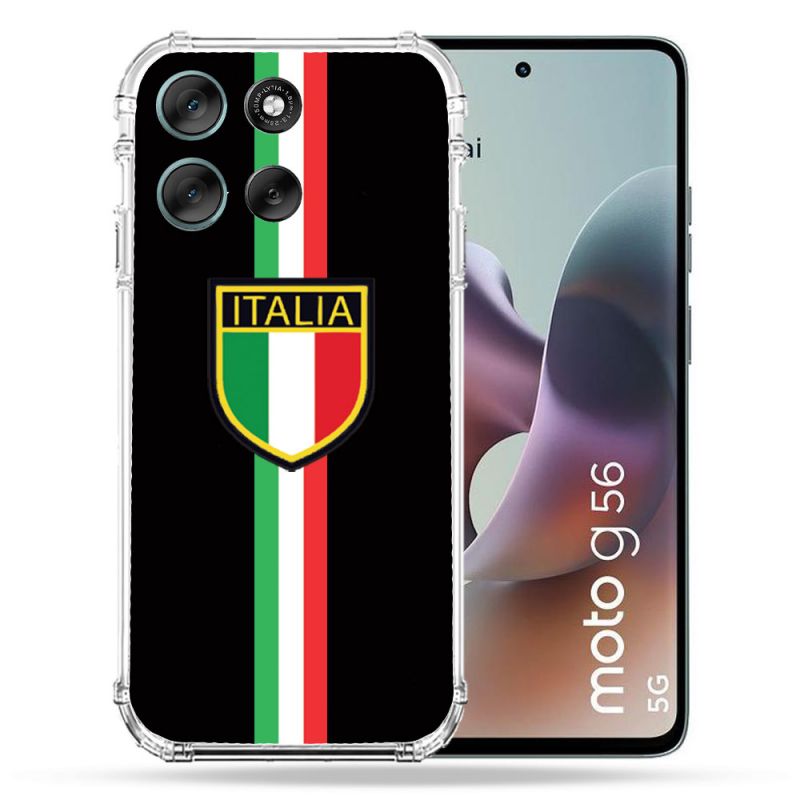 Coque Renforcée Pour Motorola G56 5G Voyage Italie 3 Noir