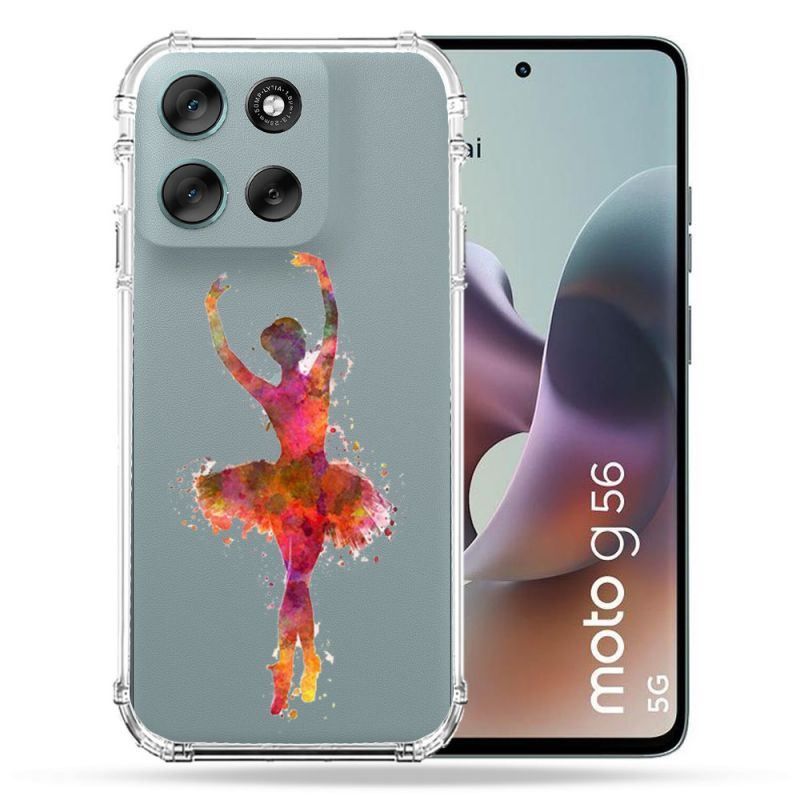 Coque Renforcée Transparente Pour Motorola G56 5G Danseuse etoile