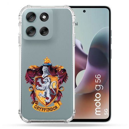 Coque Renforcée Transparente Pour Motorola G56 5G Harry Potter Griffindor