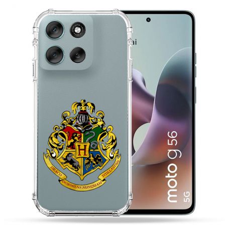 Coque Renforcée Transparente Pour Motorola G56 5G Harry Potter Poudlard