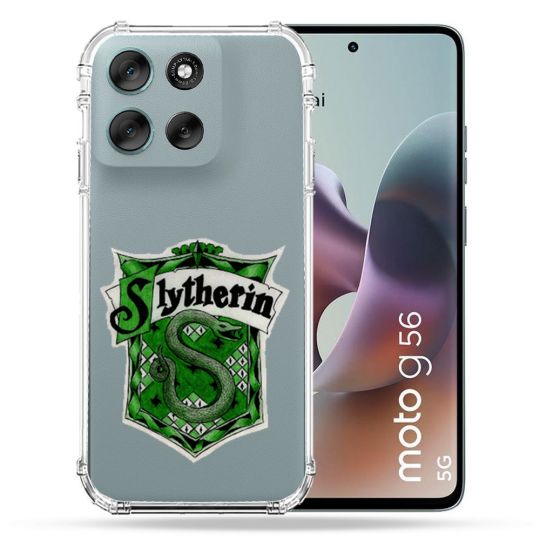 Coque Renforcée Transparente Pour Motorola G56 5G Harry Potter Slytherin