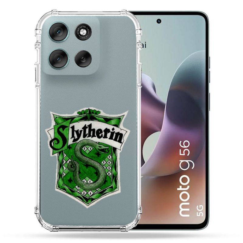 Coque Renforcée Transparente Pour Motorola G56 5G Harry Potter Slytherin