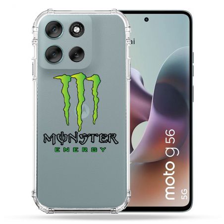 Coque Renforcée Transparente Pour Motorola G56 5G Monster Energy