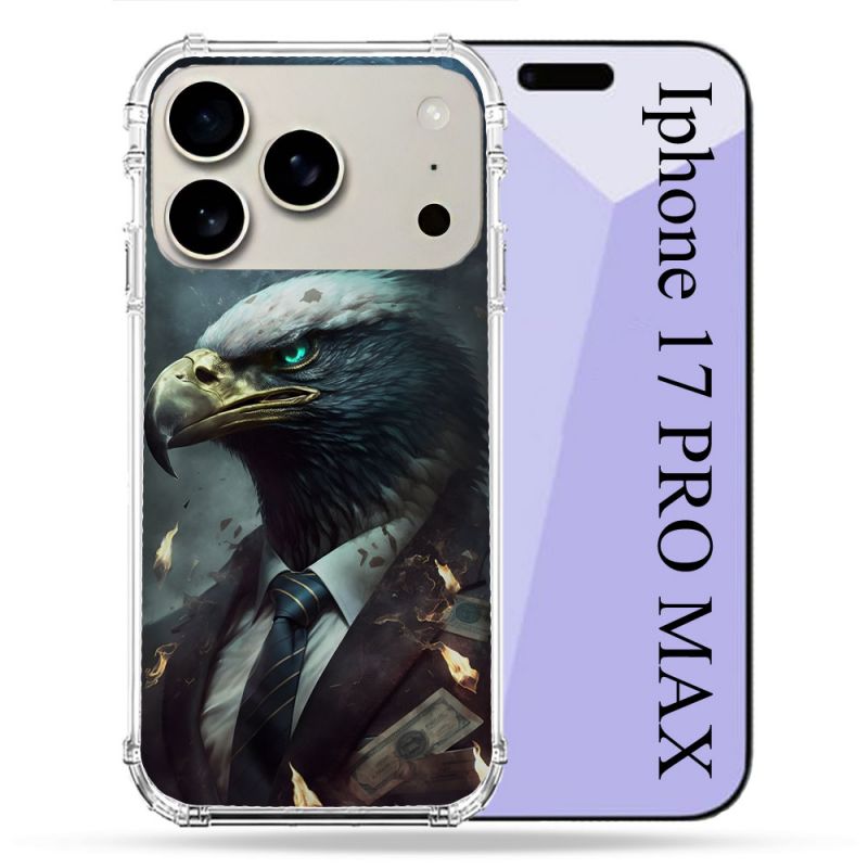 Coque Renforcée Magsafe Pour Iphone 17 Pro Max Animal Aigle Business