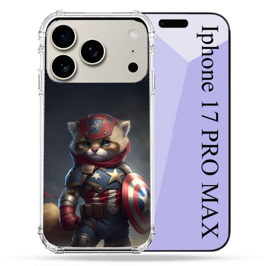 Coque Renforcée Magsafe Pour Iphone 17 Pro Max Animal Chat America