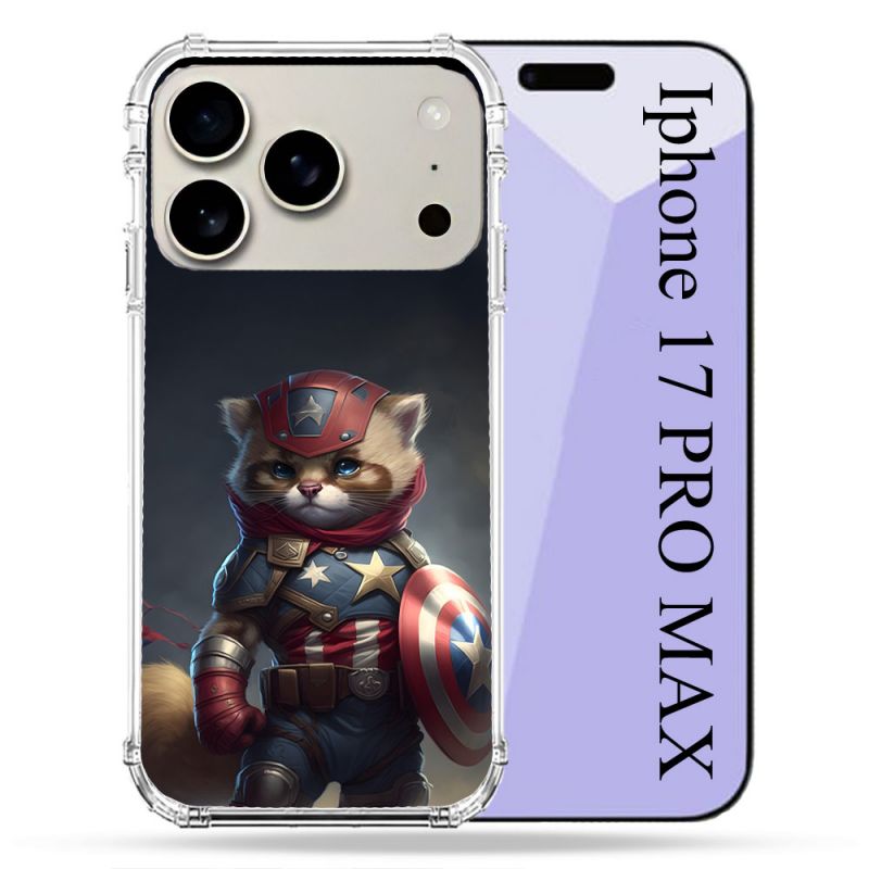 Coque Renforcée Magsafe Pour Iphone 17 Pro Max Animal Chat America