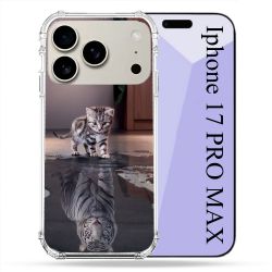 Coque Renforcée Magsafe Pour Iphone 17 Pro Max Animal Chat Reflet