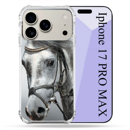 Coque Renforcée Magsafe Pour Iphone 17 Pro Max Animal Cheval Blanc