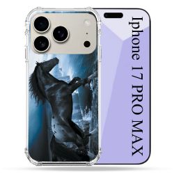 Coque Renforcée Magsafe Pour Iphone 17 Pro Max Animal Cheval Noir