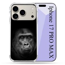 Coque Renforcée Magsafe Pour Iphone 17 Pro Max Animal Gorille Noir
