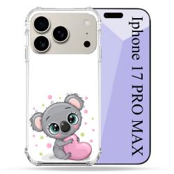 Coque Renforcée Magsafe Pour Iphone 17 Pro Max Animal Koala Cœur
