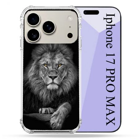 Coque Renforcée Magsafe Pour Iphone 17 Pro Max Animal Lion Majestueux