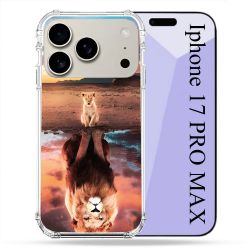 Coque Renforcée Magsafe Pour Iphone 17 Pro Max Animal Lion Reflet