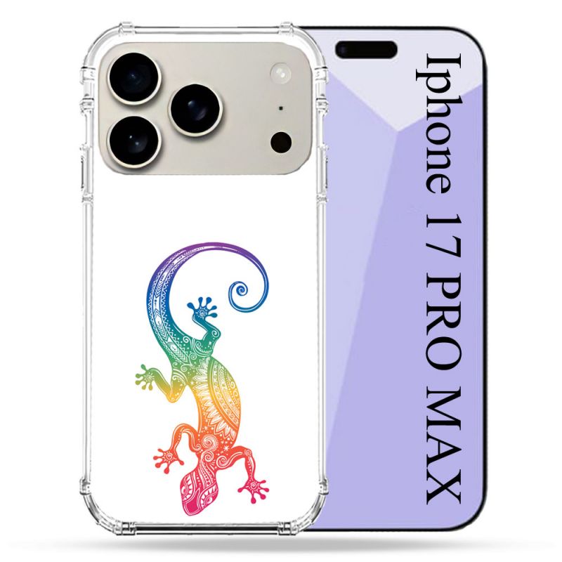 Coque Renforcée Magsafe Pour Iphone 17 Pro Max Animal Salamandre Color