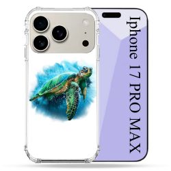 Coque Renforcée Magsafe Pour Iphone 17 Pro Max Animal Tortue Blanche multicolore