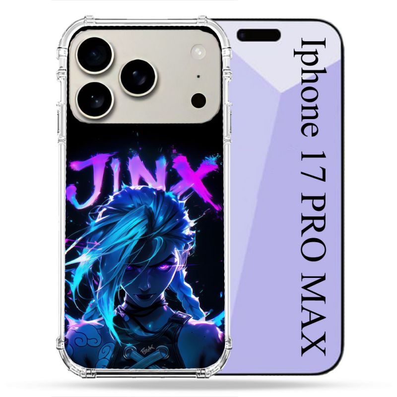 Coque Renforcée Magsafe Pour Iphone 17 Pro Max Arcane Jinx Night