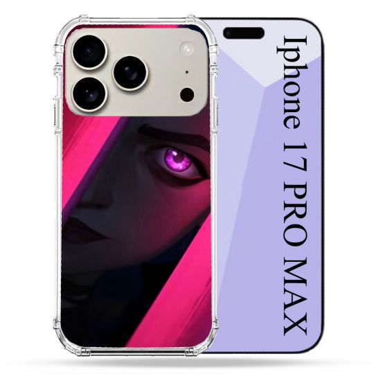 Coque Renforcée Magsafe Pour Iphone 17 Pro Max Arcane Jinx Rose