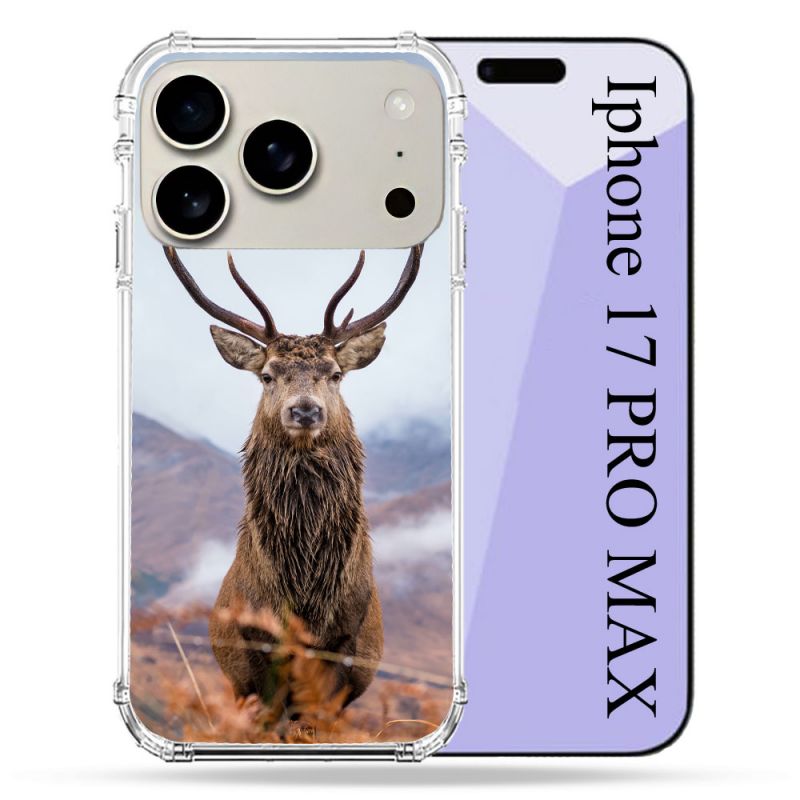 Coque Renforcée Magsafe Pour Iphone 17 Pro Max Chasse Chevreuil Montagne