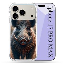 Coque Renforcée Magsafe Pour Iphone 17 Pro Max Chasse Sanglier Attaque