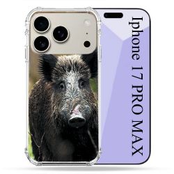 Coque Renforcée Magsafe Pour Iphone 17 Pro Max Chasse Sanglier bois