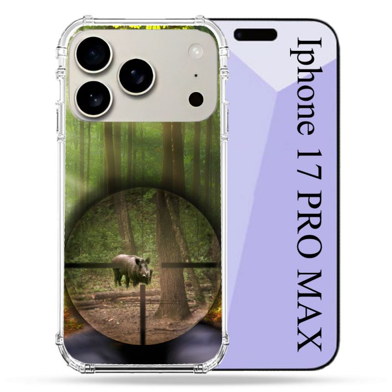 Coque Renforcée Magsafe Pour Iphone 17 Pro Max Chasse Sanglier Viseur