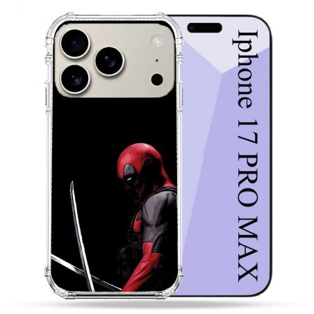 Coque Renforcée Magsafe Pour Iphone 17 Pro Max Deadpool Epee