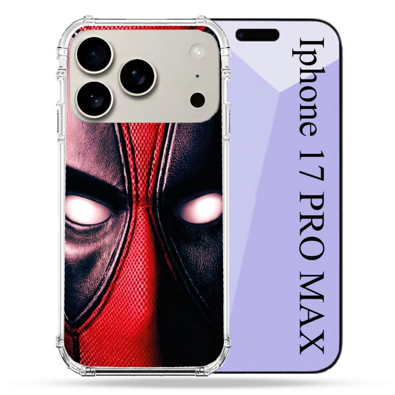 Coque Renforcée Magsafe Pour Iphone 17 Pro Max Deadpool Yeux