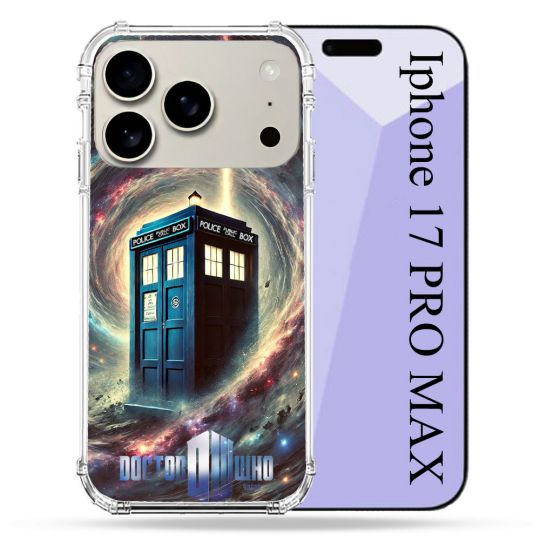 Coque Renforcée Magsafe Pour Iphone 17 Pro Max Dr Who Tardis Univers