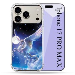 Coque Renforcée Magsafe Pour Iphone 17 Pro Max Fantastique Licorne Céleste