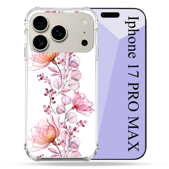 Coque Renforcée Magsafe Pour Iphone 17 Pro Max Fleur Eclosion