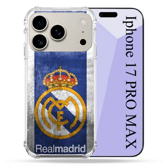 Coque Renforcée Magsafe Pour Iphone 17 Pro Max Foot Real Madrid