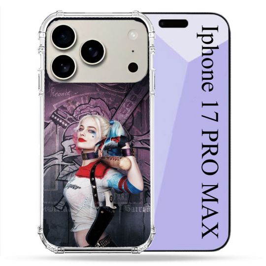 Coque Renforcée Magsafe Pour Iphone 17 Pro Max Harley Quinn Batte