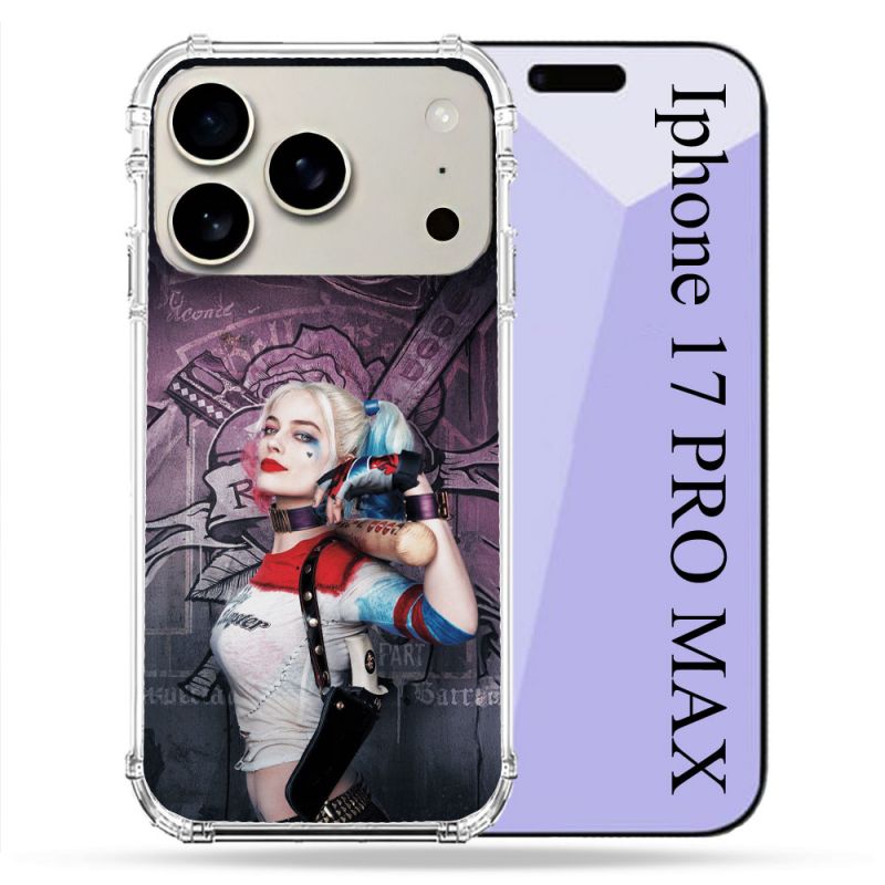 Coque Renforcée Magsafe Pour Iphone 17 Pro Max Harley Quinn Batte
