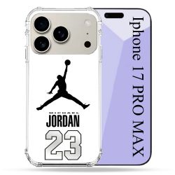 Coque Renforcée Magsafe Pour Iphone 17 Pro Max Jordan 23 Blanc