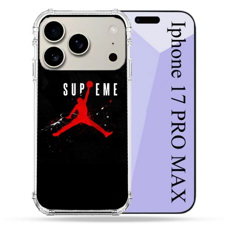 Coque Renforcée Magsafe Pour Iphone 17 Pro Max Jordan Supreme Noir