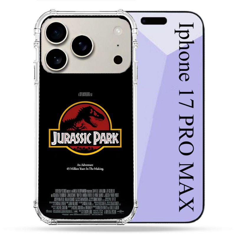 Coque Renforcée Magsafe Pour Iphone 17 Pro Max Jurassic Park Affiche