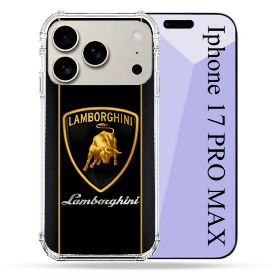 Coque Renforcée Magsafe Pour Iphone 17 Pro Max Lamborghini Carbone
