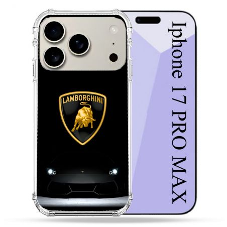 Coque Renforcée Magsafe Pour Iphone 17 Pro Max Lamborghini Noir