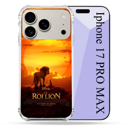 Coque Renforcée Magsafe Pour Iphone 17 Pro Max Le Roi Lion Affiche