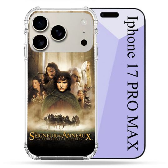Coque Renforcée Magsafe Pour Iphone 17 Pro Max Le seigneur Des Anneaux Affiche