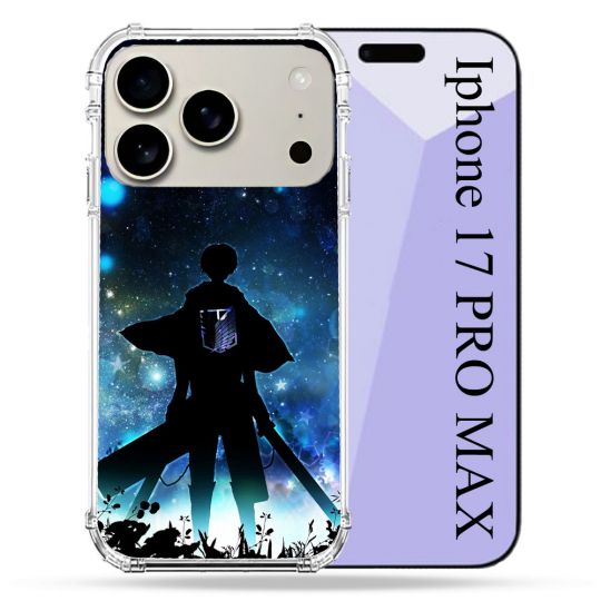 Coque Renforcée Magsafe Pour Iphone 17 Pro Max Manga Attaque Titans Levi
