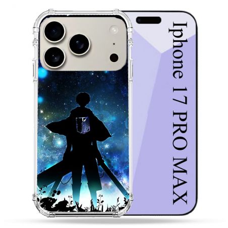 Coque Renforcée Magsafe Pour Iphone 17 Pro Max Manga Attaque Titans Levi