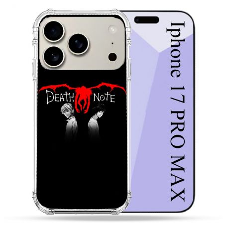 Coque Renforcée Magsafe Pour Iphone 17 Pro Max Manga Death Note Noir