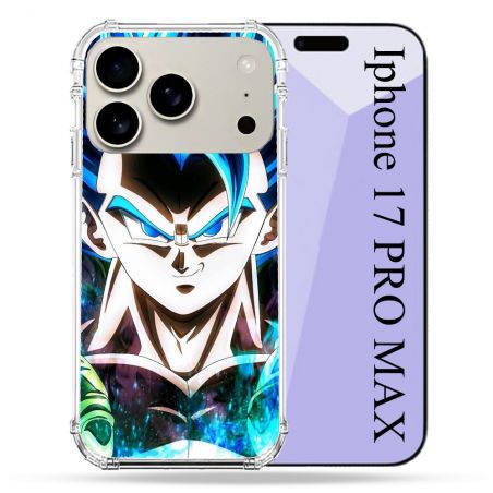 Coque Renforcée Magsafe Pour Iphone 17 Pro Max Manga Dragon Ball Gogeta Visage