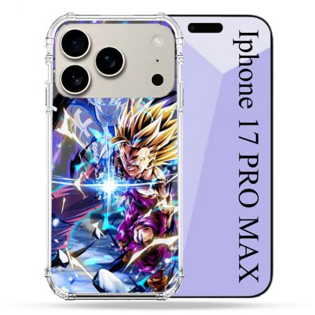 Coque Renforcée Magsafe Pour Iphone 17 Pro Max Manga Dragon Ball Sangohan Duo