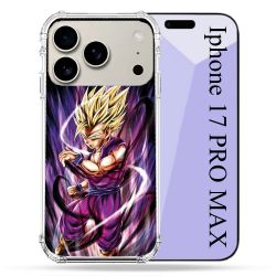 Coque Renforcée Magsafe Pour Iphone 17 Pro Max Manga Dragon Ball Sangohan Violet