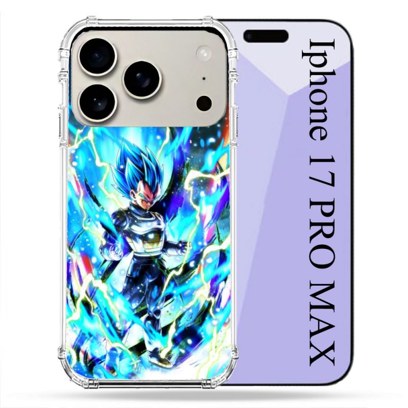 Coque Renforcée Magsafe Pour Iphone 17 Pro Max Manga Dragon Ball Vegeta Bleu