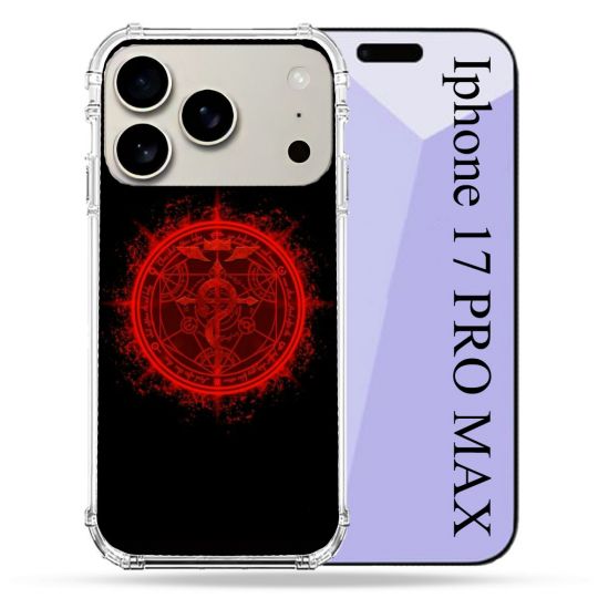 Coque Renforcée Magsafe Pour Iphone 17 Pro Max Manga Fullmetal Alchemist Logo