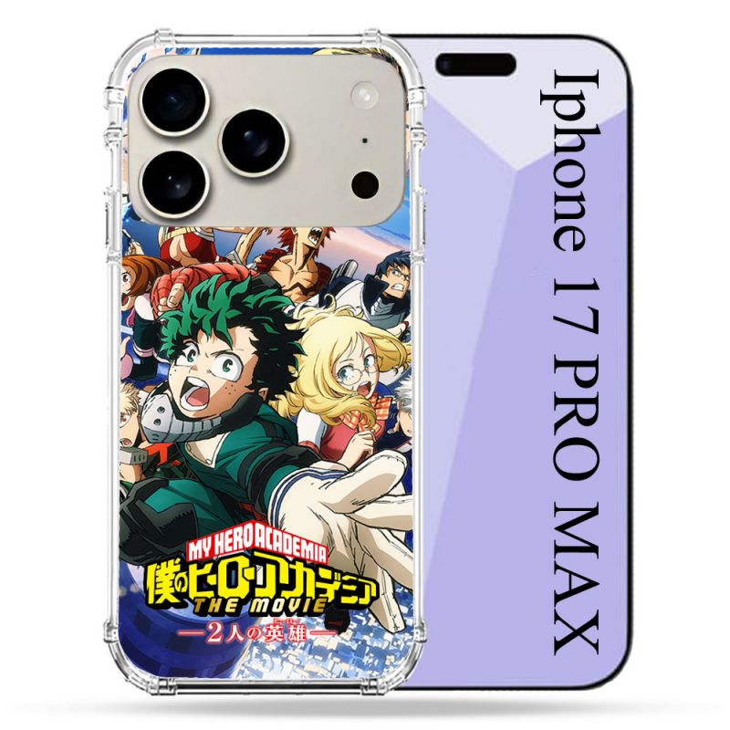 Coque Renforcée Magsafe Pour Iphone 17 Pro Max Manga My Hero Academia Affiche